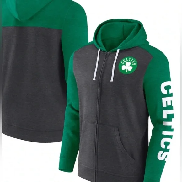 2XL NBA - Boston Celtics Offensive Line Up Full-Zip Hoodie -SOLD OUT- NWT - Picture 2 of 2